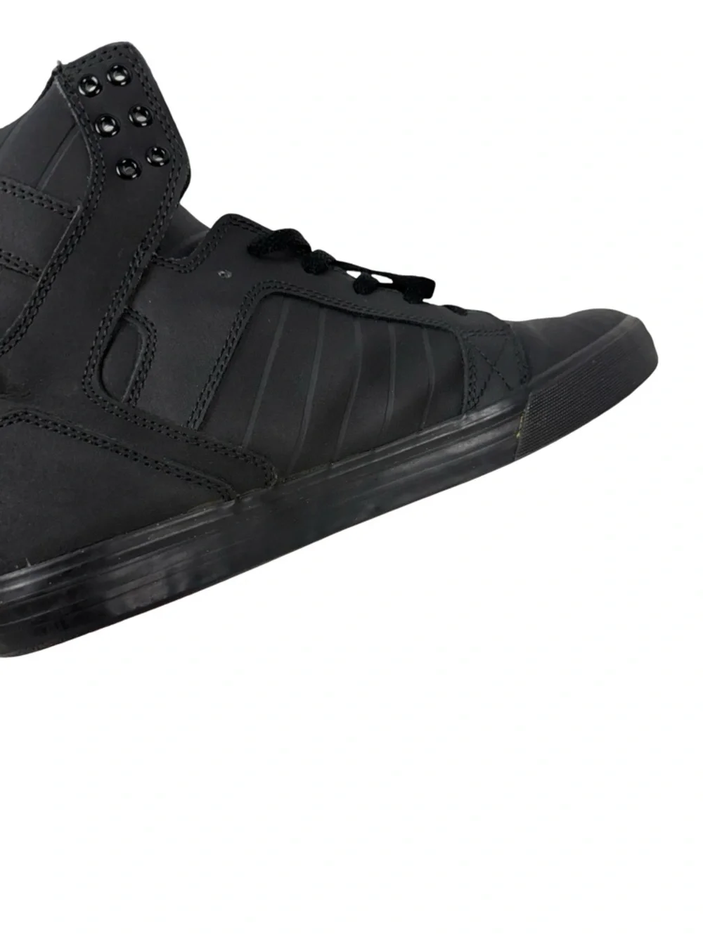 Supra Skytop Muska Red Carpet Skate Shoes Mens Size 12 Black Sneakers - Picture 12 of 16